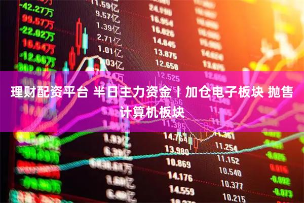 理财配资平台 半日主力资金丨加仓电子板块 抛售计算机板块